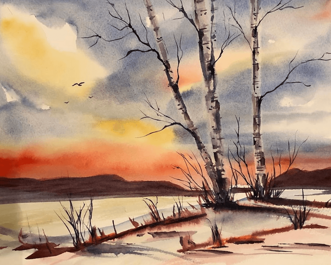Sky watercolor 1