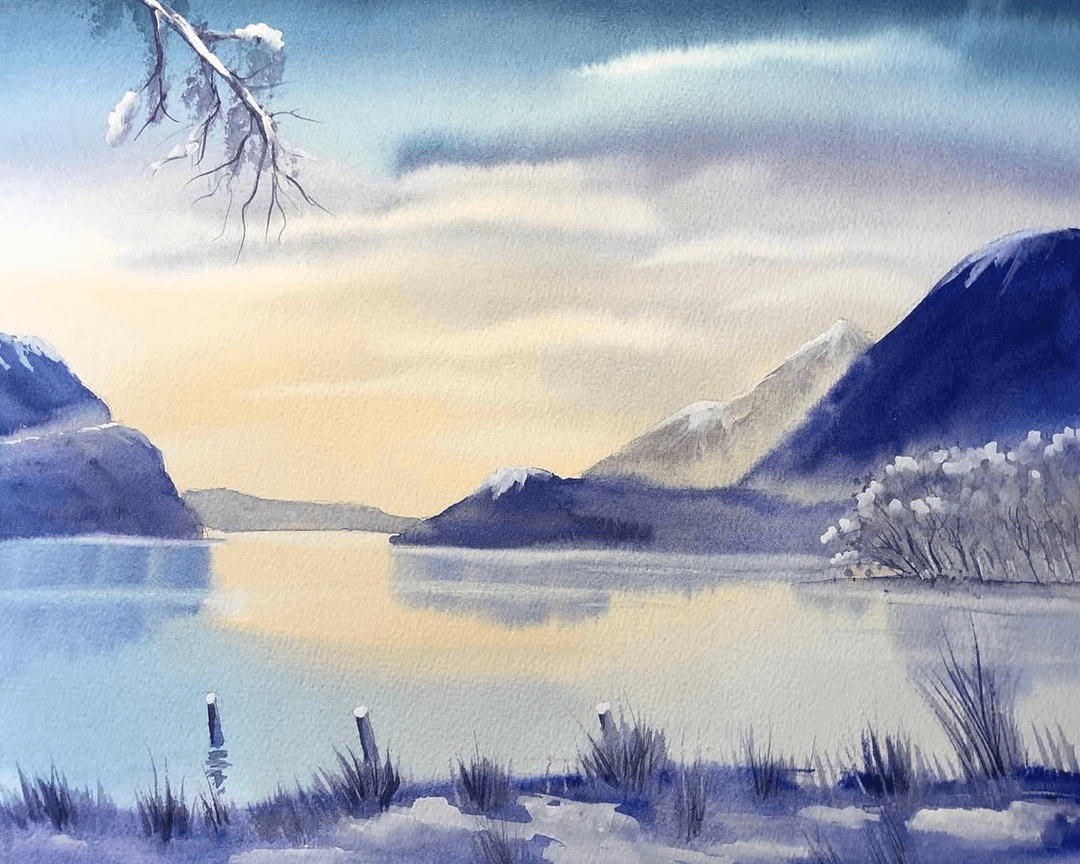 Sky watercolor 2