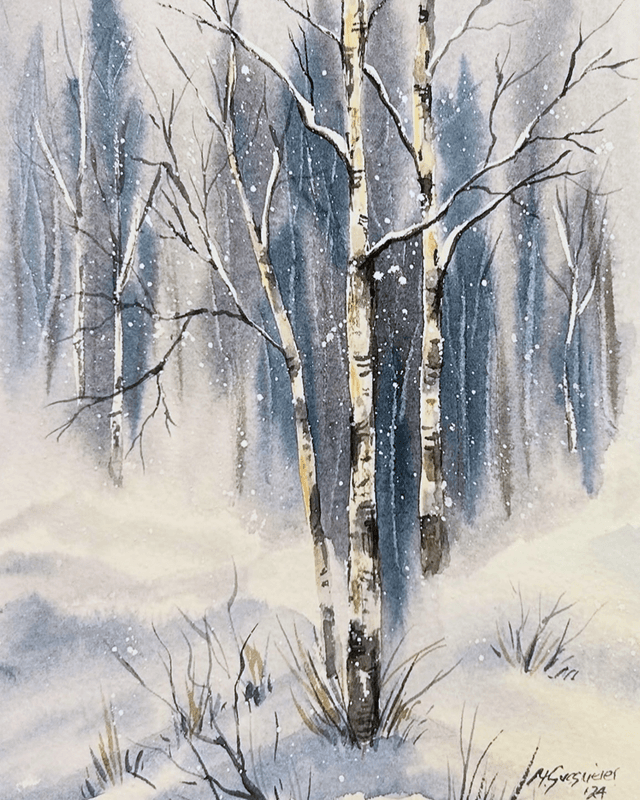 Woods watercolor 1
